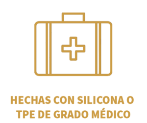 Hechas con silicona o tpe grado médico